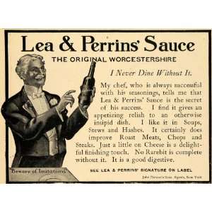   Ad John Duncans Sons Lea Perrins Sauce Condiment   Original Print Ad