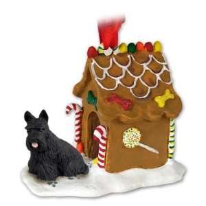    Scottish Terrier Ginger Bread Dog House Ornament: Home & Kitchen