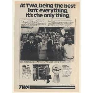  1976 TWA Airlines Crew Being the Best Isnt Everything It 