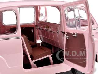   18 scale diecast model car of fiat 600d multipla pink la gazetta dello