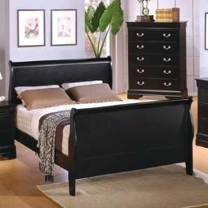  California King Size Sleigh Bed Louis Philippe Style in 