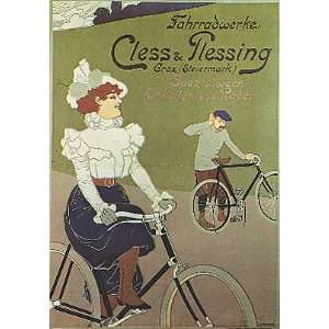  Cless & Plessing Vintage Bicycle Giclee Reproduction 