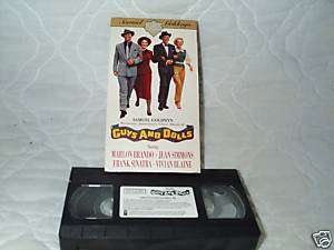 GUYS AND DOLLS VHS FRANK SINATRA MARLON BRANDO MUSICAL  