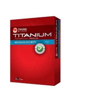     Trend Micro Titanium Maximum Security 2012   3 Users Software