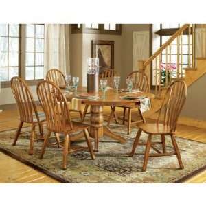  Steve Silver Skoal 7 Piece 48 Inch Round Dining Room Set 