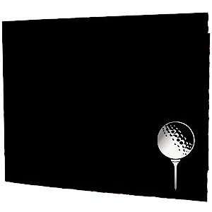 Golf silver foil design on black cardboard photo folder sold in 50s 