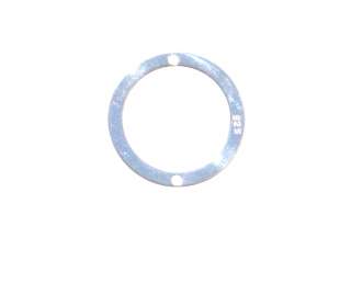 silver circle round link w 2 holes 18mm stamped 925