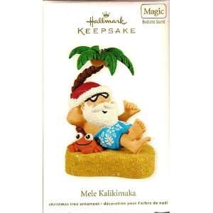  2011 Mele Kalikimaka Hawaiian Santa Hallmark Ornament 