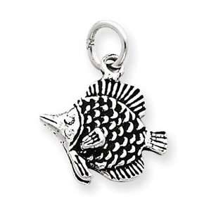  Sterling Silver Fish Charm QC4049 Jewelry