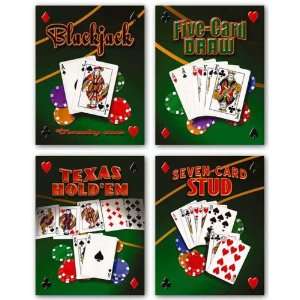 Seven Card Stud Blackjack Five Card Draw Texas Hold Em Set by Mike 