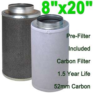 Inch Hydroponic Air Carbon Filter Odor Control Scrubber for Inline 