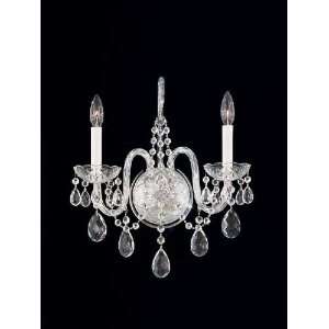  Crystal Two Light Up Lighting Wall Sconce from the Arlington Collecti