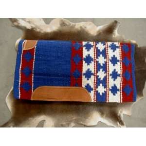  Wool Saddle Pad Red, White, and Blue 