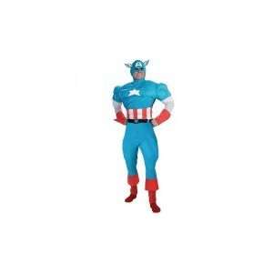   comic book character, this disguise includes a bodysuit with muscle