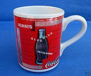Gibson Official Always Coca Cola Red White Coffee Mug  