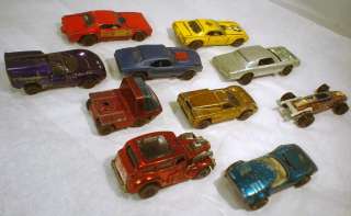 HOTWHEELS REDLINES BEATER LOT OF 10 CARS WITH COCKNEY CAB  