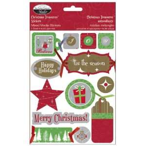  The Paper Company Media Stickers   Christmas Treasures 