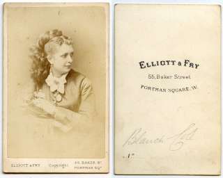 1880s CDV of Blanche Cole, English Opera Singer  