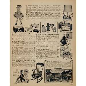  1962 Ad Toy Lisa Doll Pound A Way Tricky Monkey Lamp 