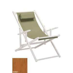  Sling Chair W/ Arms Sage Honey Patio, Lawn & Garden