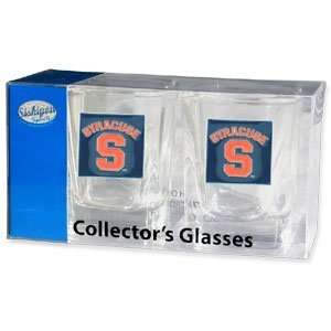  Orange Set of 2 Square Shot Glasses in Gift Box