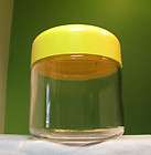 Post Modern Massimo Vignelli Glass Yellow Storage Jar Kartell Heller