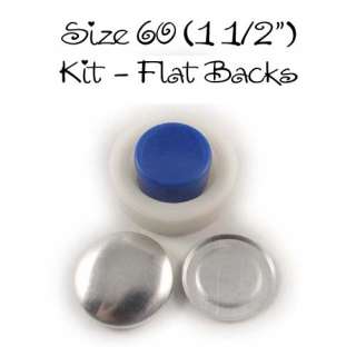 COVER BUTTON KIT   SIZE 60 (1 1/2   38mm)   FLAT BACKS