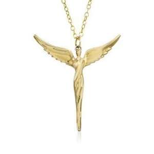  Vermeil Lavaggi Angel Pendant Necklace. 18 Jewelry