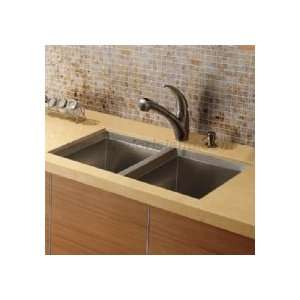 Vigo VG15037 Undermount Stainless Steel Kitchen Sink, Faucet and Di