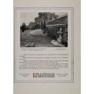  1911 Ad Fiske Bricks Garden Dudley Olcott Morristown NJ 