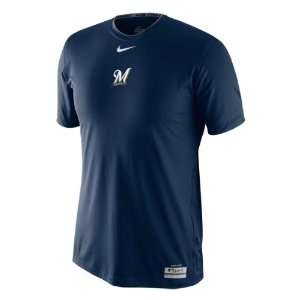   Brewers Navy Nike 2011 Pro Core Player Top