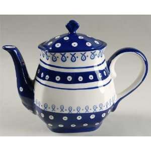  Kent Pottery Dots Tea Pot & Lid, Fine China Dinnerware 