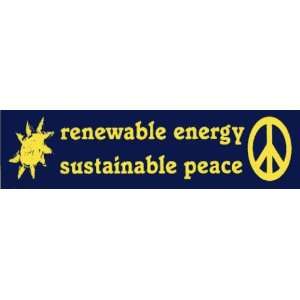 Renewable Energy Sustainable Peace Fridge Magnet