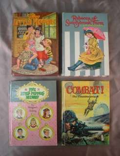 Vintage WHITMAN CHILDREN BOOKS Little Peppers/Combat/Rebecca 