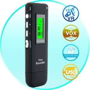 Digital Voice Telephone conversation Recorder USB 2GB  