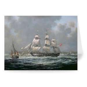  East Indiaman H.C.S. Thomas Coutts off the   Greeting 