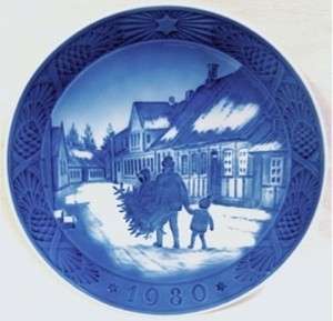 1980 Royal Copenhagen Christmas Plate MINT 7  