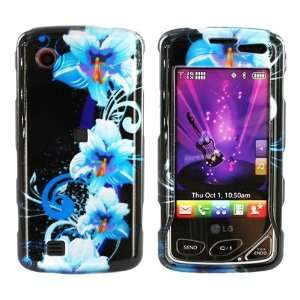  For LG Chocolate Touch Hard Case Blue Flowers Design 