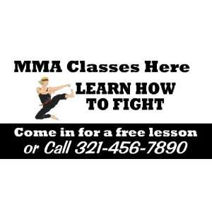  3x6 Vinyl Banner   Martial Arts Classes 