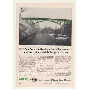  1960 Albany NY Bridge National Lead Co M50 Pigment Print 