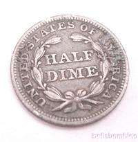 UNITED STATES 1851 HALF DIME SEATED LIBERTY COIN  