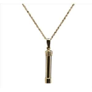  Cylinder Cremation Jewelry Necklace 14kt Gold Cremation 