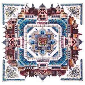   Medieval Town Mandala (cross stitch & specialty)