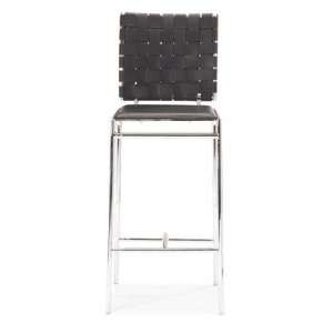  Zuo Criss Cross Counter Chair Black (set of 2)