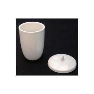 ONE Tall/High Form Ceramic CRUCIBLE w/Cover 50ml  