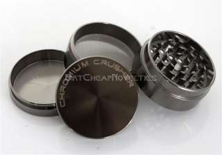 4pc Chromium Crusher Herb Grinder Safe Can Roller Box COMBO 70084 