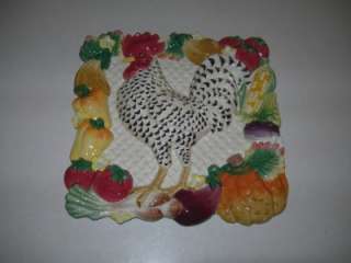Collectible Rooster Plate by Fitz & Floyd  