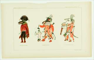 1903   2 Antique Hopi Indian KATCINA Kachina Prints G  