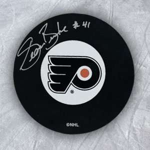  SEAN BURKE Philadelphia Flyers SIGNED Hockey PUCK Sports 