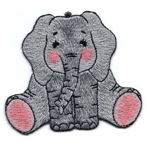  BaZooples Elsie Elephant/Iron On Embroidered Applique 